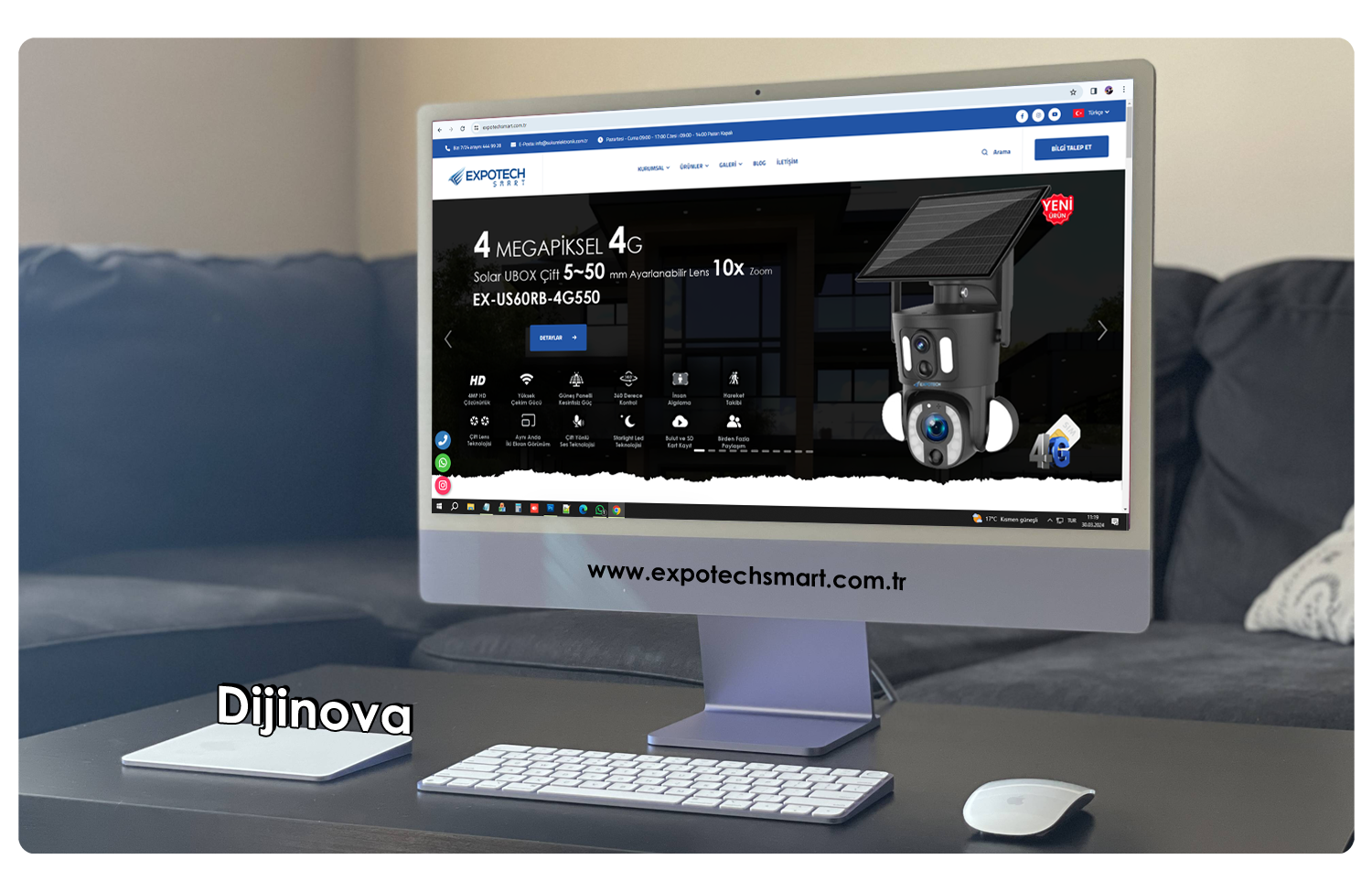 Expotech Smart Akıllı Güvenlik Ürünleri Web Tasarım ve Yazılımı