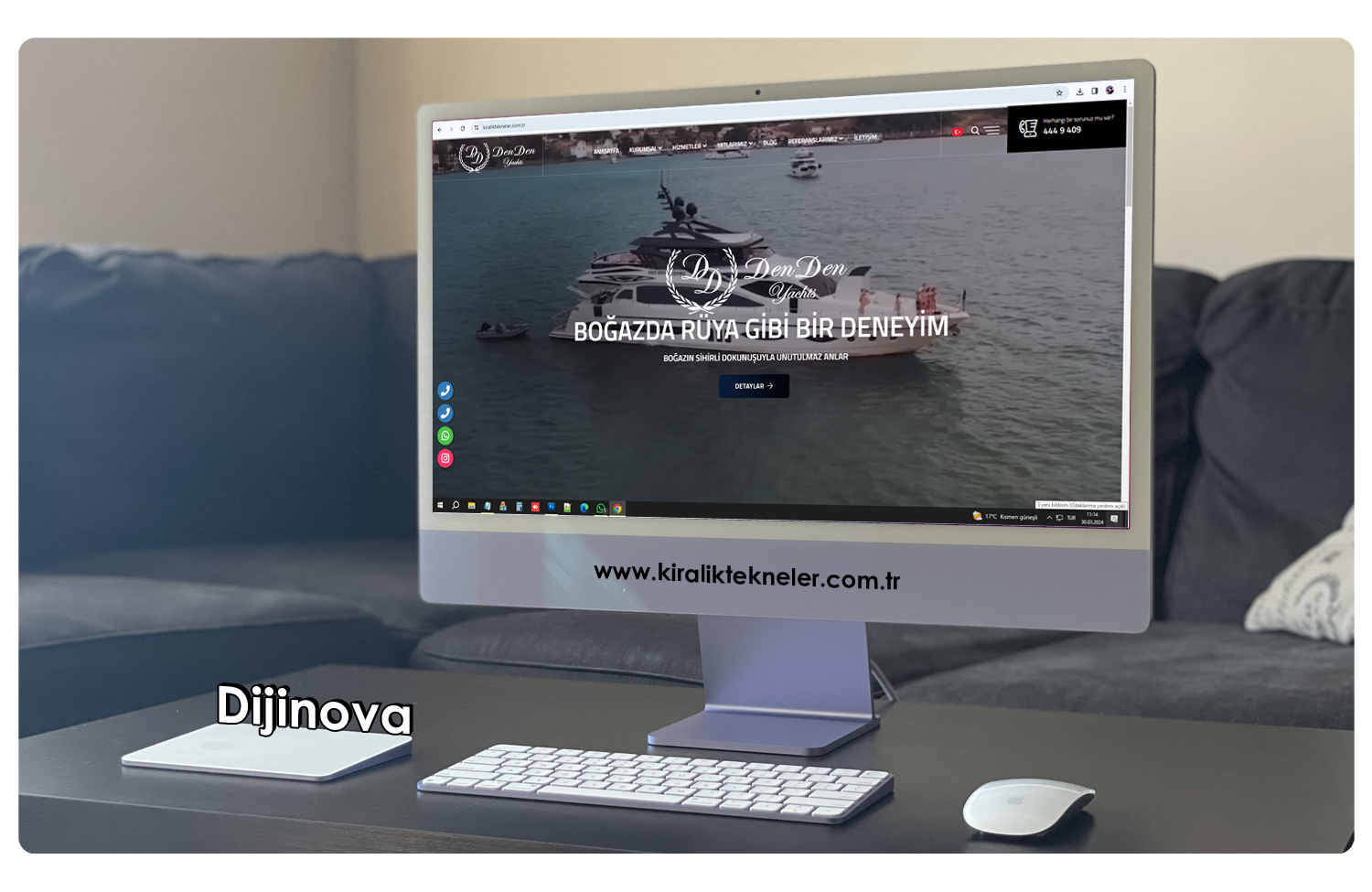 DenDen Denizcilik Özel Lüks Yat Kiralama Web Tasarım ve Yazılımı